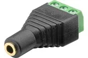 Pro Terminal Block 3-pin > 3.5 mm female (3-pin stereo) - Schwarz