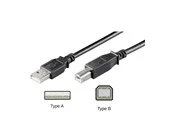 Pro USB 2.0 A/B - Schwarz - 0.25m