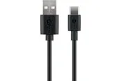 Pro USB-A <-> USB-C - 0.1m - USB 2.0 - Schwarz
