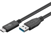 Pro USB-A <-> USB-C - 1m - USB 3.2 Gen 2 - Schwarz