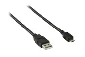 Pro USB-A <-> USB Micro-B - 1m - Schwarz