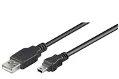 Pro USB-A <-> USB Mini-B (5-pin) - 0.3m - Schwarz