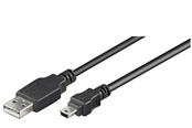 Pro USB-A <-> USB Mini-B (5-pin) - 3m - Schwarz