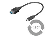Pro USB OTG 3.1 C - USB 3.0 A (F) - 0.2m