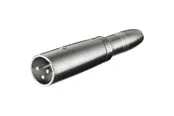 Pro XLR Adapter 3pin XLR M - Jack Mono F