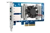 QNAP QXG-10G2T - network adapter - PCIe 3.0 x4 - 100M/1G/2.5G/5G/10 Gigabit Ethernet x 2