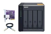 QNAP TL-D400S 4-Bay High-performance desktop SATA 6Gbps JBOD storage enclosure + QXP PCIe card