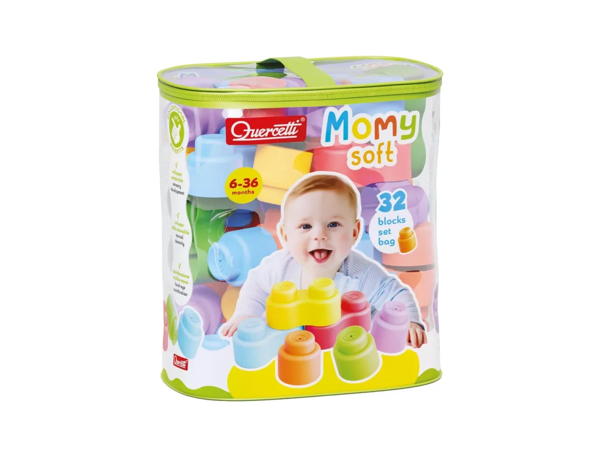 Quercetti Momy Soft - 32 weiche Bausteine