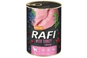 RAFI Getreidefreies Nassfutter für Hunde mit Truthahn 400g