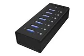 RaidSonic ICY BOX IB-AC618 USB-Hubs - USB 3.2 - 7 - Schwarz
