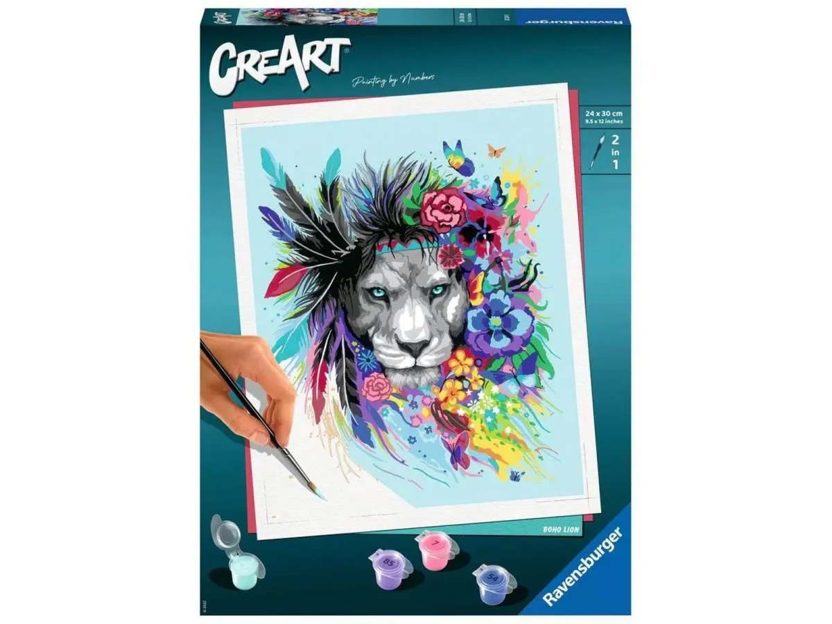 Ravensburger CreArt Paint by Numbers - Boho Lion