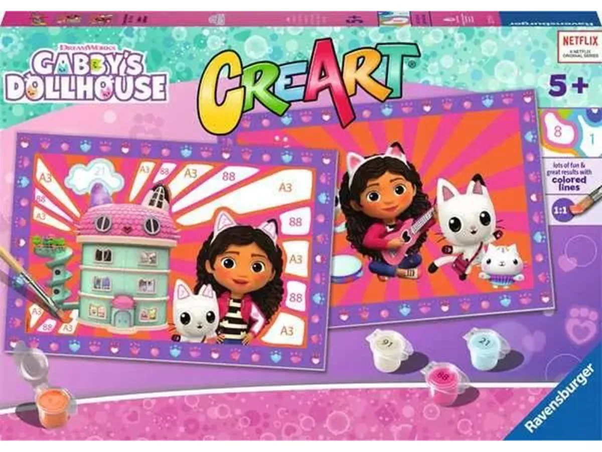 Ravensburger CreArt Paint by Numbers - Gabby's Dollhouse