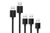 RAVPower 5 x USB 2.0 to Micro USB Cables (0.3 m + 2 x 0.9 m + 1.8 m + 3.0 m) Black