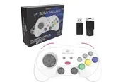 Retro-Bit PRO - White - Wireless Controller - Sega Saturn