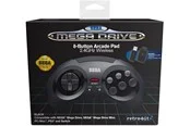 Retro-Bit Sega Mega Drive Wireless Controller - Black - Wireless Controller - MAC