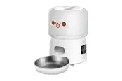 Rojeco 3L Automatic Pet Feeder – Button Control - White