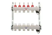 Salus Floor heating manifold 7 slings with flowmeter