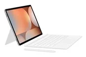 Samsung Galaxy Tab S10+ / Tab S9 FE+ / Tab S9+ - Book Cover Keyboard - White (English) - Tastatur & Folio-Set - Weiss