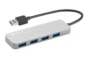 Sandberg 4-Port USB 3.0 Hub USB-Hubs - USB 3.0 - 4 - silber