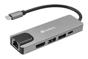 Sandberg USB-C 5-in-1 Travel Dock