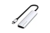 Satechi 6-in-1 USB-C Slim Multiport Adapter - Silver