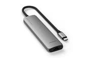 Satechi 7-in-1 USB-C Slim Multiport Adapter with Ethernet - Space Grey