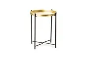 Scandinavian Collection - Tray Table - Gold - Ø35 cm H47 cm