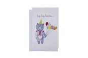 SCANSEASON CARD WITH ENVELOPE 11X17CM BEAR WITH BALLOON