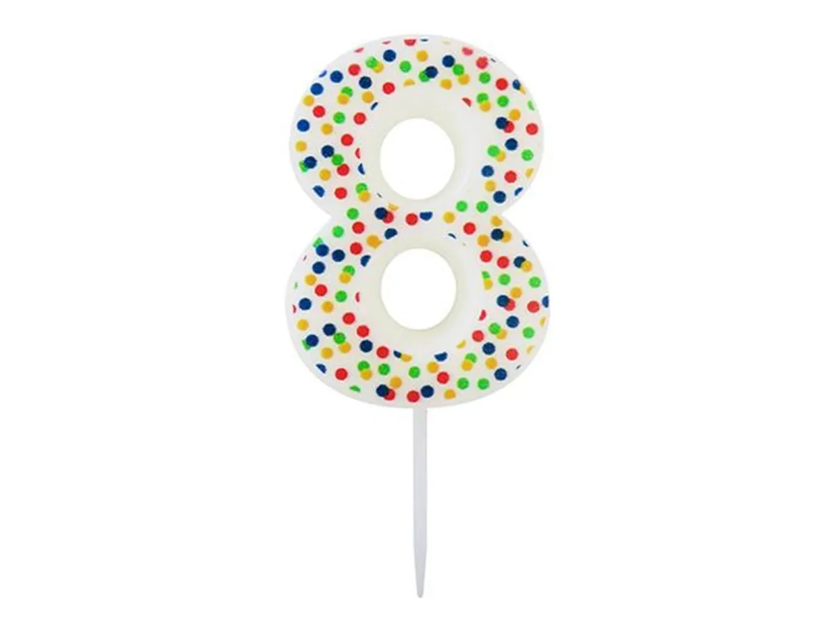 SCANSEASON Light with number 8. 7.5cm high