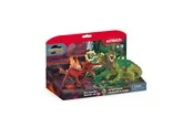 Schleich Fire Saurian vs. Jungle Lizard