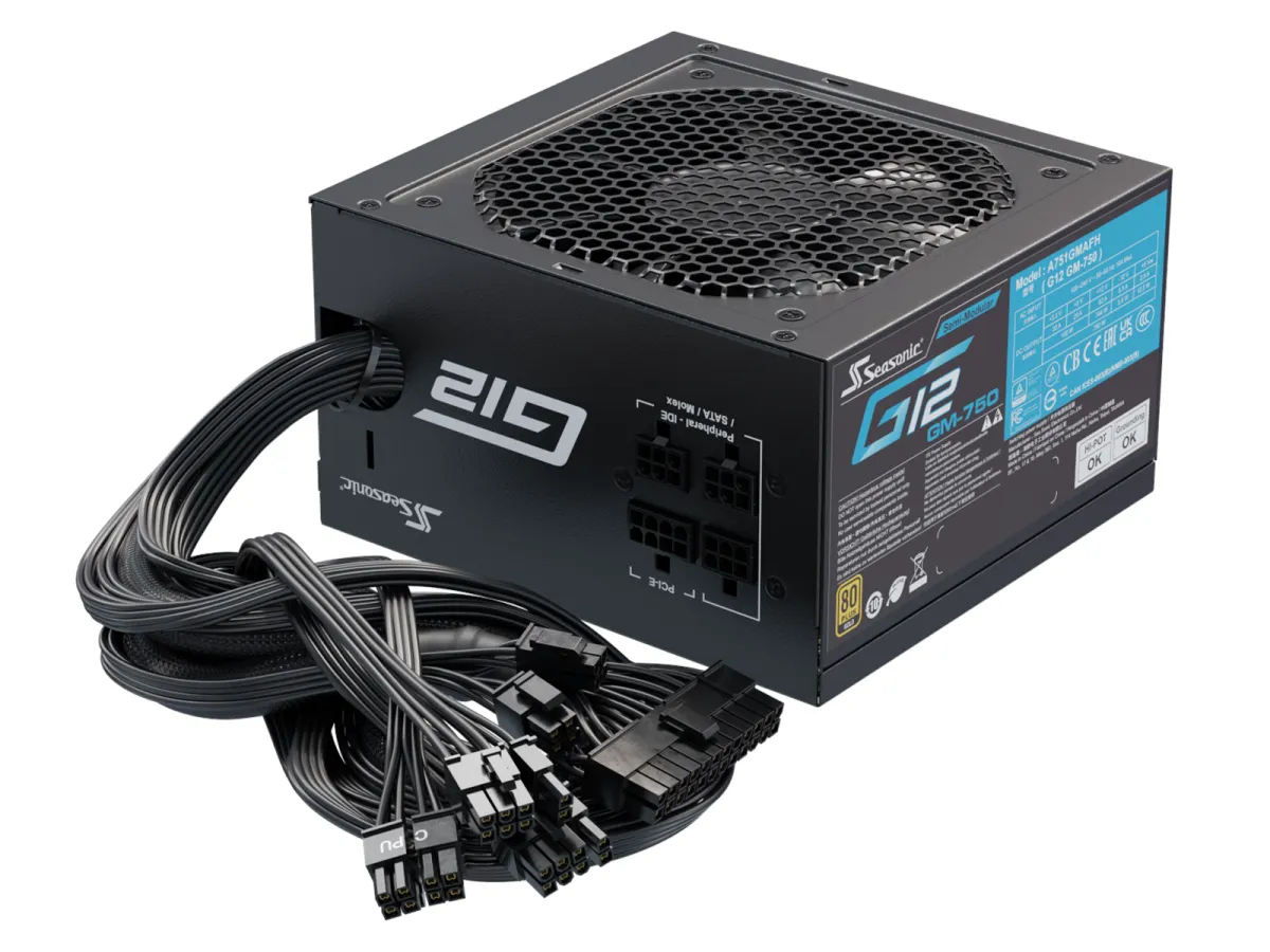 Seasonic G12 GM 750 (2024) Netzteile - 750 Watt - 120 mm - ATX - 80 Plus Gold zertifiziert