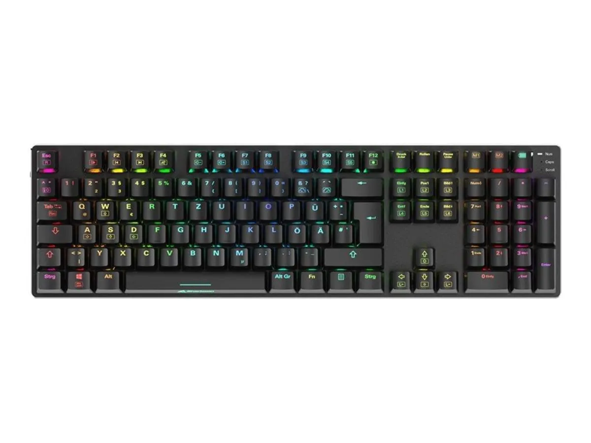 Sharkoon Skiller SGK36W - keyboard - dual-mode - QWERTZ - German Input Device - Gaming Tastaturen - Deutsch - Schwarz