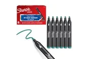 Sharpie Creative Marker Acrylic Paint Pens | Bullet Tip Water-Based Paint Markers | Emerald Green | 6 Count