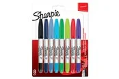 Sharpie Doppelseitiger Permanent Marker | Marker Stifte mit Doppelspitze (Fein & ultrafein) | gemischte Farben | 8 Stück