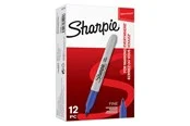 Sharpie Permanent Marker | Marker Stifte mit feiner Spitze | Blau | 12 Stück Market Set