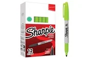 Sharpie Permanent Marker | Marker Stifte mit feiner Spitze | lindgrüne permanente Tinte | 12 Stück Market Set