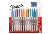 Sharpie Permanentmarker | Mystic Gem Special Edition | Feine Spitze | Verschiedene Farben | 12 Stück