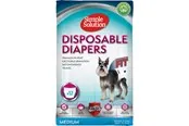 Simple Solution Disposable Diapers Female Medium (12-Pack)