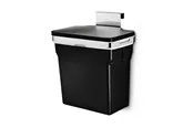 Simplehuman 10L Einbau-Mülleimer, robustes Stahlgestell