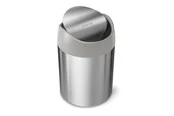 Simplehuman 1,5L Mini-Mülleimer, gebürstet