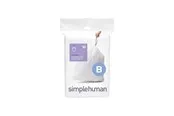 Simplehuman Code B maßgeschneiderte Müllbeutel, Packung mit 30, weiß