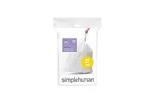 Simplehuman Code E maßgeschneiderte Müllbeutel, Packung mit 20, weiß