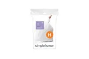Simplehuman Code H maßgeschneiderte Müllbeutel, Packung mit 20, weiß