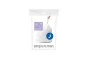 Simplehuman Code J maßgeschneiderte Müllbeutel, Packung mit 20, weiß