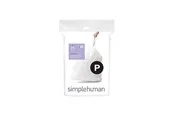Simplehuman Code P maßgeschneiderte Müllbeutel, Packung mit 20, weiß