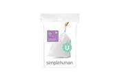 Simplehuman Code U maßgeschneiderte Müllbeutel, Packung mit 20, weiß