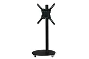 Sinox StandView TV Floor Mount with wheels and rotatable top - 26"-65" - Matte black 25 kg 65" 200 - 200 mm