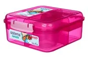 Sistema 1.25L Bento Cube Lunch Pink