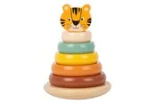 Small Foot - Wooden Stacking Tower Safari Tiger 7