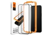 Spigen Glass tR AlignMaster 2 Pack - FC Black - iPhone 15 Plus